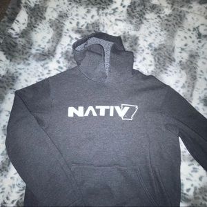 grey nativ hoodie sweatshirt